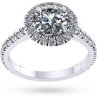 Mappin & Webb Amelia Engagement Ring With Diamond Band 0.90 Carat Total Weight