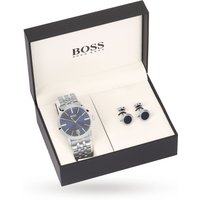 Hugo Boss Men's Gift Set Navy And Cufflinks