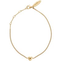 Kirstin Ash Heart Charm Bracelet 18k-Gold Vermeil