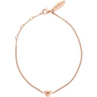 Kirstin Ash Heart Charm Bracelet 18k-Rose Gold Vermeil