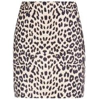 Cameo Rose Brown Leopard Print Mini Skirt New Look