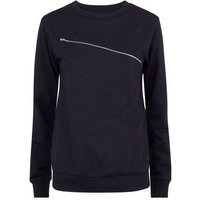 Parisian Black Zip Front Sweatshirt New Look