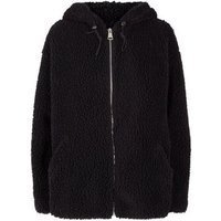 Lulua London Black Teddy Faux Fur Hooded Jacket New Look