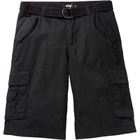 Jacamo Axel Black Cargo Shorts