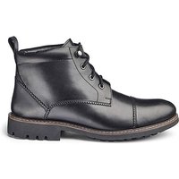 Cleated Leather Lace Up Boots