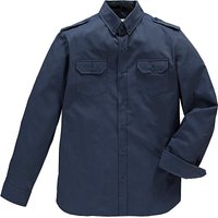 Jacamo Long Sleeve Navy Military Shirt