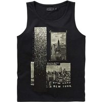 Label J City Print Vest Long