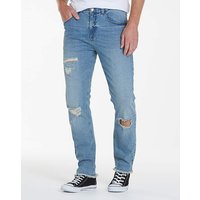 Label J Rip Repair Skinny Jeans Long