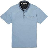 WILLIAMS & BROWN Short Sleeve Polo Shirt - BLUE