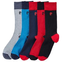 Pierre Cardin Pack Of 5 Design Socks - MULTI