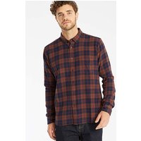 Jacamo L/S Flannel Shirt Long - BROWN CHECK