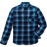 Label J Bright Flannel Check Shirt - BLACK/BLUE