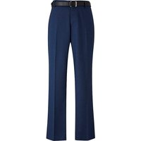 Black Label Slim Belted Trouser 31 Inch - BLUE