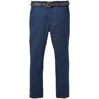 Black Label Belted Smart Stretch Chino S - NAVY