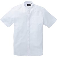 Label J Grandad Waffle Shirt L - WHITE