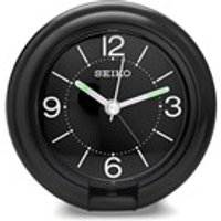 Seiko Black Folding Travel Alarm Clock - C0504