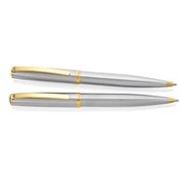 Jos Von Arx Prestige Two Tone Chrome Pen And Pencil Gift Set - A4058