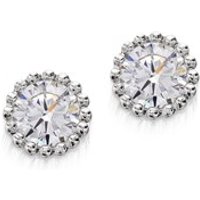 Fred Bennett Silver Cubic Zirconia Cog Stud Earrings - EXCLUSIVE - A3765