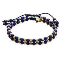 Lola Rose Portobello Lapis Lazuli And Gold Tone Bead Bracelet - J7108