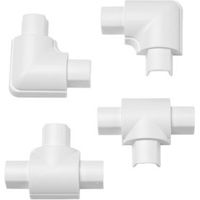 D-Line ABS Plastic White Mini Trunking Accessories (W)30mm Pieces Of 4 - 5060125596128