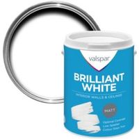 Valspar White Matt Emulsion Paint 5L - 5055018162146