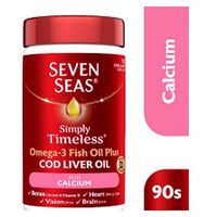 Seven Seas One A Day Pure Cod Liver Oil Plus Calcium - 90 Capsules
