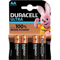Duracell Ultra Power AA Alkaline Batteries - 4x Pack