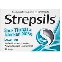 Strepsils Sore Throat And Blocked Nose Lozenges - 36 Pack