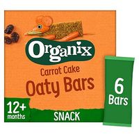 Organix Goodies Organic Carrot Cake Soft Oaty Bars 6 X 30g
