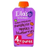 Ella's Kitchen Sweet Potatoes, Pumpkin, Apples + Blueberries Stage 1 From 4 Months 120g