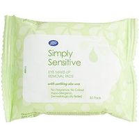 Boots Simply Sensitive Eye Make-Up Removal Pads 30s