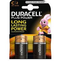 Duracell Power Plus C Batteries 2 Pack