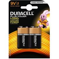 Duracell Plus Power 9V Battery X2
