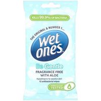 Wet Ones 'Be Gentle' Fragrance Free With Aloe Vera