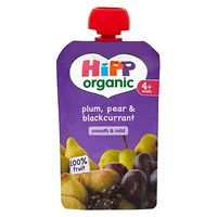 HiPP Organic Plum, Pear & Blackcurrant 4+ Months 100g