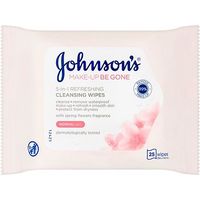 Johnson's Face Care Makeup Be Gone Refreshing Wipes 25s