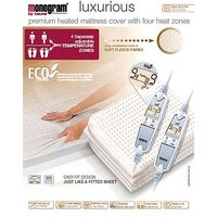 Monogram Luxurius Heated Mattress Cover - Super King/Dual