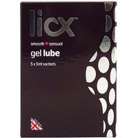 Licx Smooth & Sensual Gel Lube Sachets - 5 X 5ml