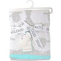 Silver Cloud Counting Sheep Pram/Moses Blanket