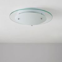 Katie White Frosted Ceiling Light
