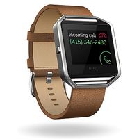 Fitbit Blaze Fitness Super Watch Leather Accessory Band - Camel (Small)
