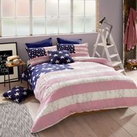 American Freshman Lenox Lenox Pink & Blue Single Bed Set