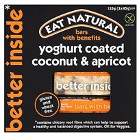 Eat Natural Bars With Benefits Yoghurt Coated Coconut & Apricot 3 X 45g