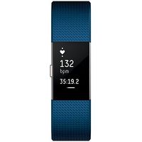 Fitbit Charge 2 Heart Rate & Fitness Wristband - Blue Small