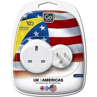 Go Travel Twin UK To USA, Canada And South America Adaptor