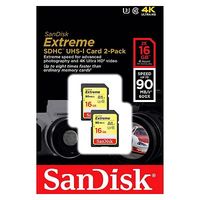 SanDisk 16GB SD Extreme Twin Pack