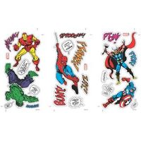 Marvel Comics Multicolour Wall Sticker (L)340mm (W)51cm