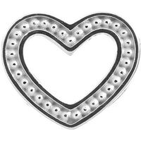 Endless Jewellery Charm Heart Dots Silver