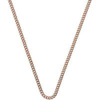 Emozioni Necklace Rose Gold Curb 35mm Chain
