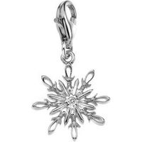 Hot Diamonds Charm Winter Wonderland Snowflake Silver D